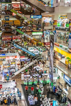 Bangkok, Thailand - May 12, 2009: inside the Pantip Plaza, the bigges electronic and software shopping complex in Thailand to get some bargain in Bangkok, Thailand.
