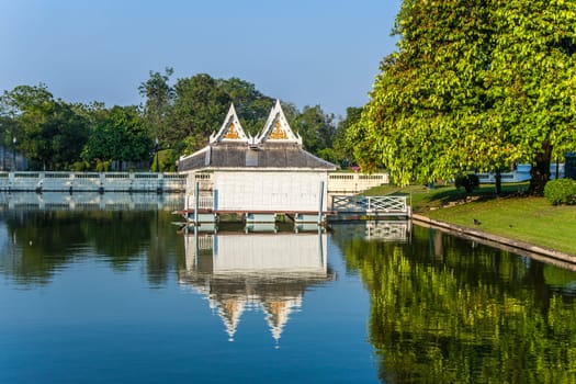 Ayutthaya, Thailand - December 24, 2009: Bang Pa-In palace in Ayutthaya, Thailand. The palace dates back to the seventeenth century and serves as summer palace for the Thai kings.