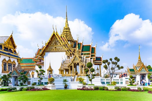 Bangkok, Thailand - January 4, 2010: famous Pavillion Phra Tinang Aporn  in the Grand Palace in Bangkok, Thailand.