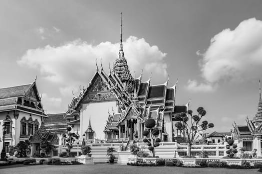Bangkok, Thailand - January 4, 2010: Phra Tinang Aporn Phimok Prasat Pavillion in the Grand Palace in Bangkok.
