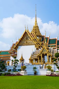Bangkok, Thailand - January 4, 2010: Phra Tinang Aporn Phimok Prasat Pavillion in the Grand Palace in Bangkok.