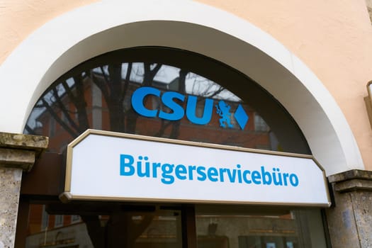 Citizen service office of the German CSU party in Bad Reichenhall in Bavaria