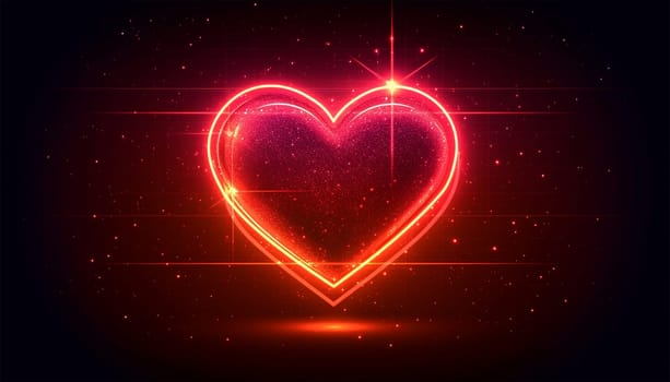 Vintage heart cartoon background, Retro design Valentine's Day background. Hand drawn hearts. Design elements for Valentine's day. Copy space Space for text