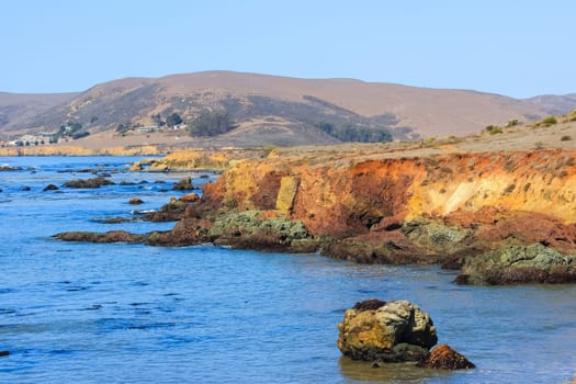 View of the Pacific Ocean in Big Sur, California