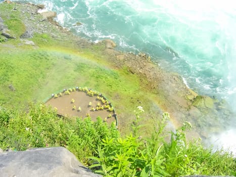 Niagara Falls, a complex of waterfalls on the Niagara River.