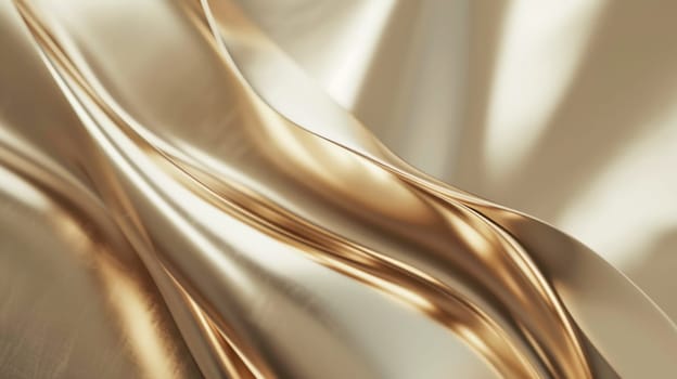 Golden fluidity. Created using AI generated technology and image editing software.