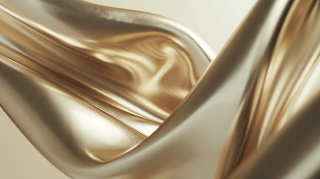 Golden fluidity. Created using AI generated technology and image editing software.
