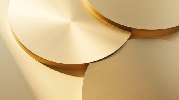 Golden curves with elegant luster. Created using AI generated technology and image editing software.