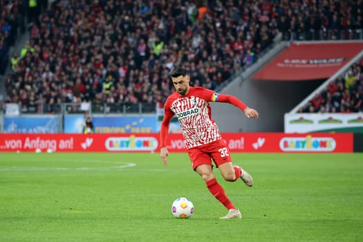 Vincenzo Grifo (SC Freiburg) in the match of the 1. FBL: 23-24: 22. Sptg. SC Freiburg - Eintracht Frankfurt  DFL REGULATIONS PROHIBIT ANY USE OF PHOTOGRAPHS AS IMAGE SEQUENCES AND/OR QUASI-VIDEONann  Photo: Joachim Hahne/johapress