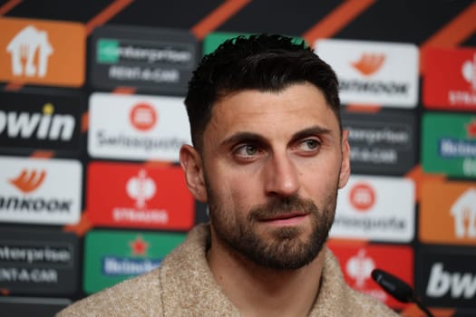 Vincenzo Grifo (SC Freiburg) at the press conference,PK before Football Europa League - Qualification 1/8 Final,SC Freiburg vs RC Lens
