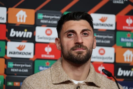 Vincenzo Grifo (SC Freiburg) at the press conference,PK before Football Europa League - Qualification 1/8 Final,SC Freiburg vs RC Lens