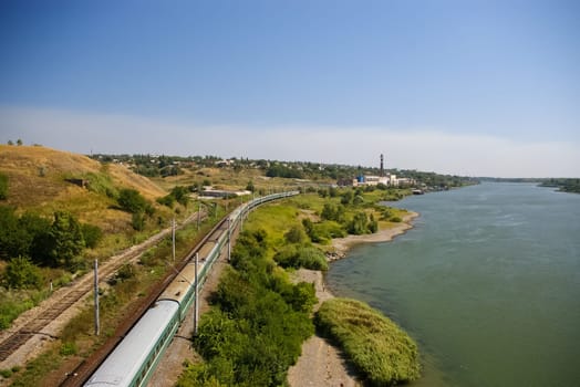 Railway to move trains. a Railway infrastructure