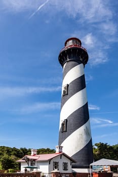 Sankt Augustine, USA - July 24, 2010: beautiful lighthouse from Sankt Augustine in Florida