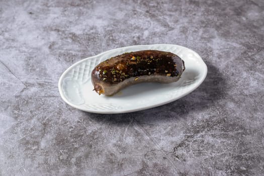 typical argentinian black pudding, grilled