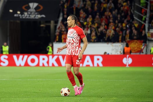 Kiliann Sildillia (SC Freiburg) during the match of the Football Europa League - Qualification 1/8 Final,SC Freiburg vs RC Lens