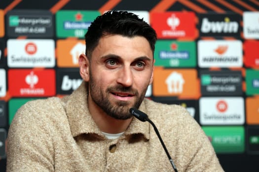 Vincenzo Grifo (SC Freiburg) at the press conference,PK before Football Europa League - Qualification 1/8 Final,SC Freiburg vs RC Lens