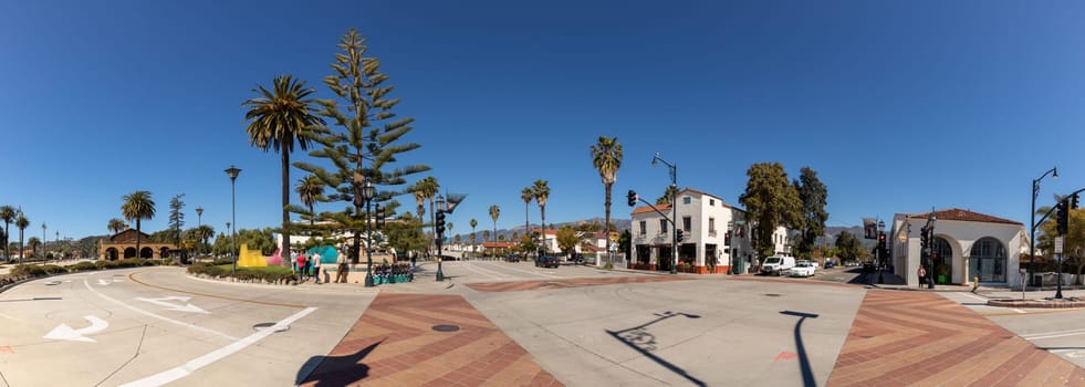Santa Barbara, USA - March 16, 2019: Ronald Reagans Ranch center as cultural meeting place in Santa Barbara.