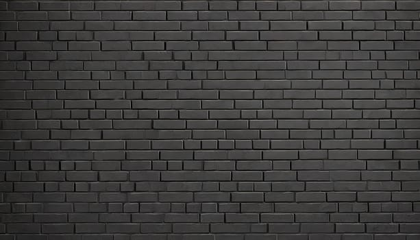 black brick wall, dark background for design