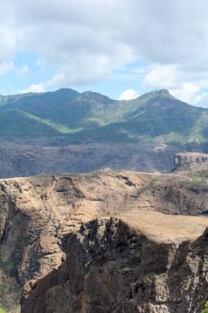 High up on the mountains on the island of Gran Canaria in Spain