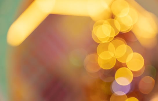 Abstract background of blurred bokeh colorful lights background