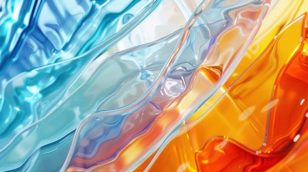 Vibrant glass art with colorful. Created using AI generated technology and image editing software.
