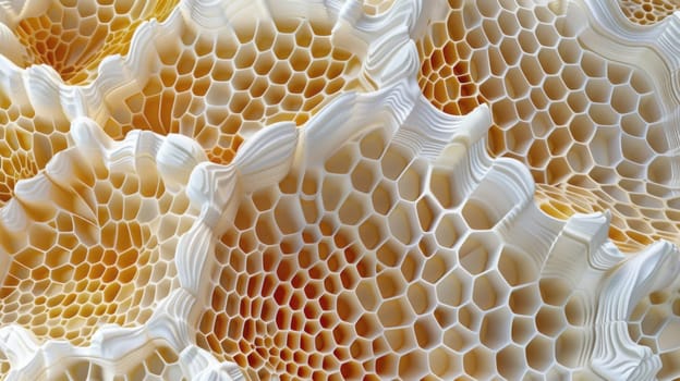 Intricate natural geometry. Created using AI generated technology and image editing software.