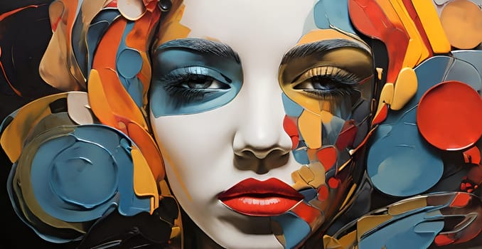 Abstract concept art of menal health problems