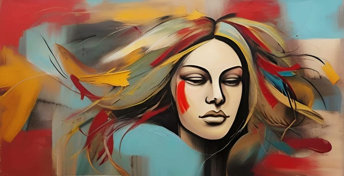Abstract concept art of menal health problems