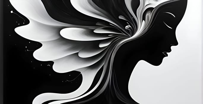 Abstract concept art of menal health problems