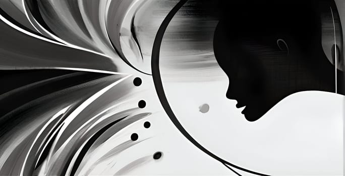 Abstract concept art of menal health problems