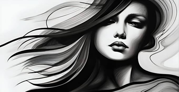 Abstract concept art of menal health problems