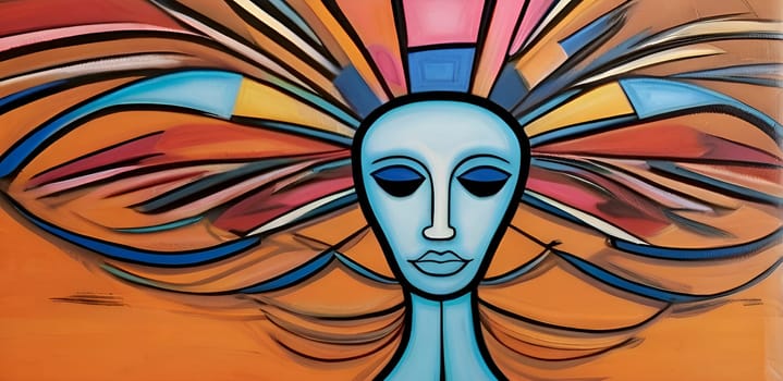 Abstract concept art of menal health problems