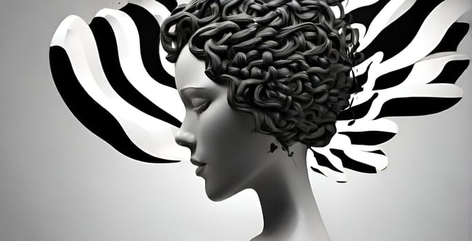 Abstract concept art of menal health problems