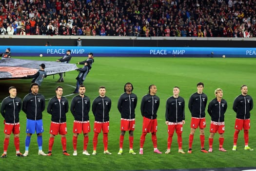 The starting line-up of SC Freiburg for the match of the Football Europa League - Qualification 1/8 Final,SC Freiburg vs RC Lens
