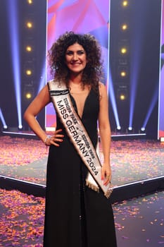 Apameh Schönauer (Berlin),39 years old,successful architect and activist for women's rights wins the election of the Miss Germany Award 2024 - Europapark Rust - The final at Europapark Rust - On Saturday,04 March 2023,the title "Miss Germany"" was awarded for the 20th time in Europapark. 900 guests attended the proclamation at the DOME,and more than 100 media representatives from the press,radio and television were accredited."