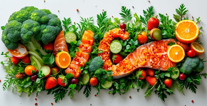 Red lightly salted fish, delicious red eco fish AI generated image