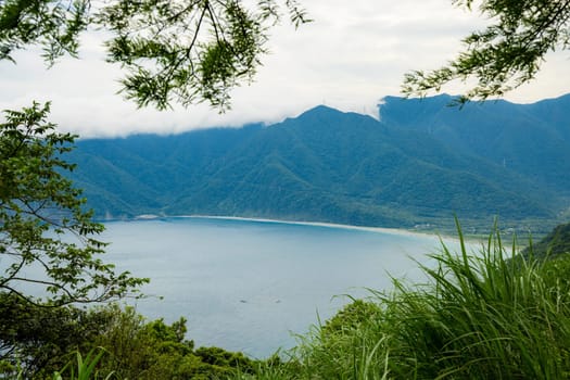 Sea and mountain in Hualien of Taiwan
