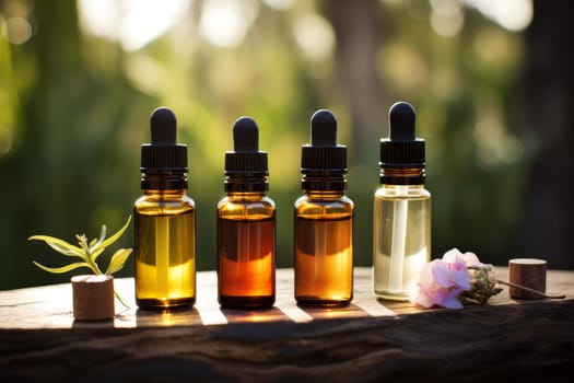 Essential oil product. Nature leaf herbal. Generate Ai