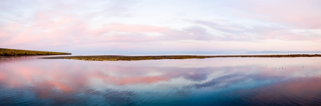 Waters of Lake Baikal, The water surface of Baikal, a beautiful landscape