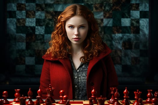 Queens gambit. Win move king. Generate Ai