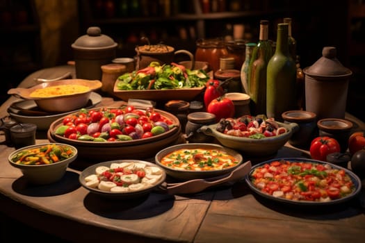 Cook ratatouille food. Cooking cuisine. Generate Ai
