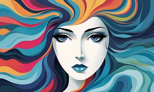 Abstract concept art of menal health problems