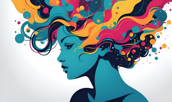 Abstract concept art of menal health problems