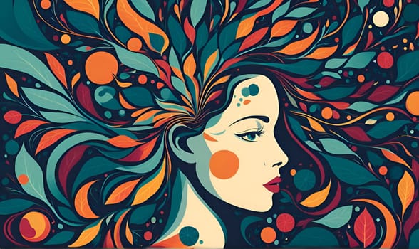 Abstract concept art of menal health problems