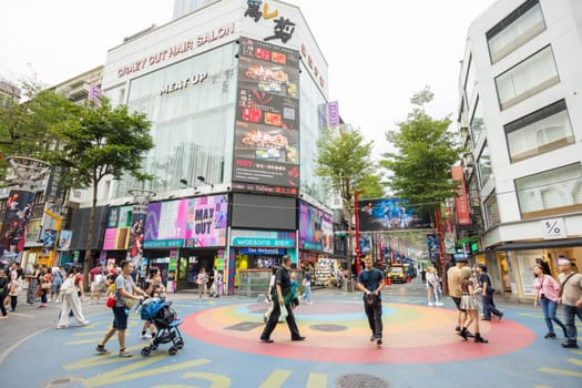 Taipei, Taiwan 13 September 2023: Ximending in Taipei city