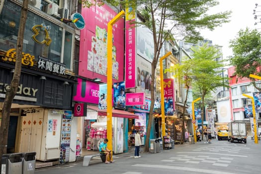 Taipei, Taiwan 13 September 2023: Ximending in Taipei city