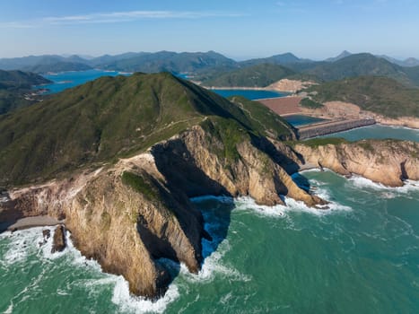 Drone fly over Hong Kong Sai Kung