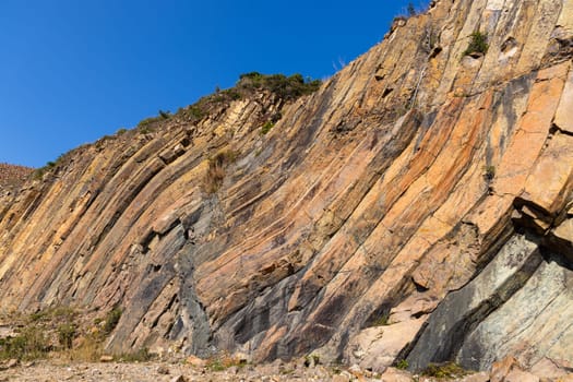 Hong Kong Sai Kung natural hexagonal column