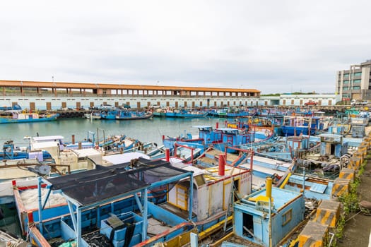 Taoyuan, Taiwan 20 April 2022: Zhuwei Fish Harbor in Taiwan
