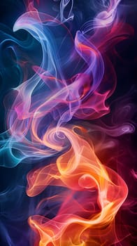 Abstract background that looks like colorful smoke. Convey feelings of fun, cheerfulness, creativity, peace, mystery, change. Energy flows, gatherings, technology, digital and virtual worlds, festival